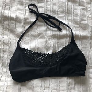 Xhilaration black crochet bikini top!!